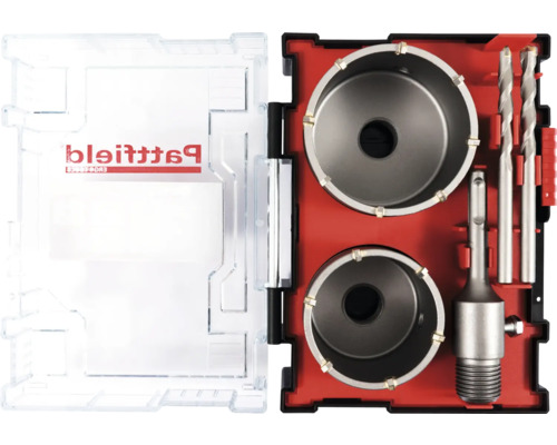 Patfield dozenboor set in geopende koffer