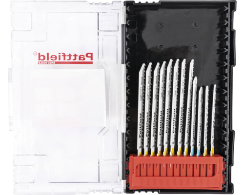 Pattfield decoupeerzaagbladen set voor hout en metaal in opbergdoos