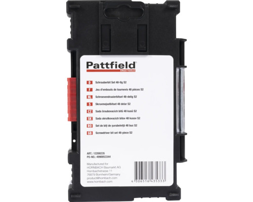 Pattfield schroevendraaierbitset 48-delig