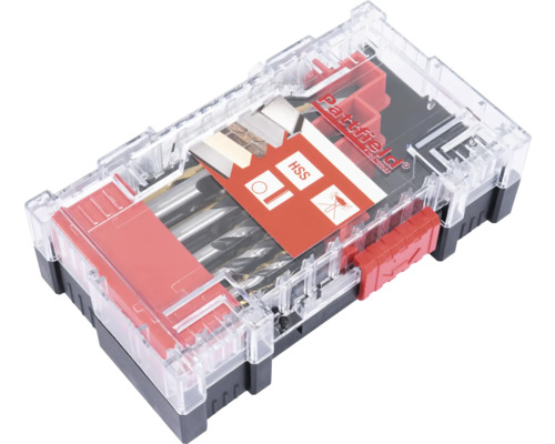 Boor set in plastic doos