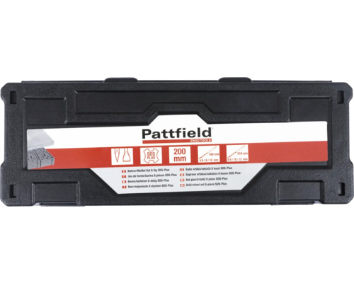 Pattfield Boor- en beitelset 8-delig SDS-Plus in koffer