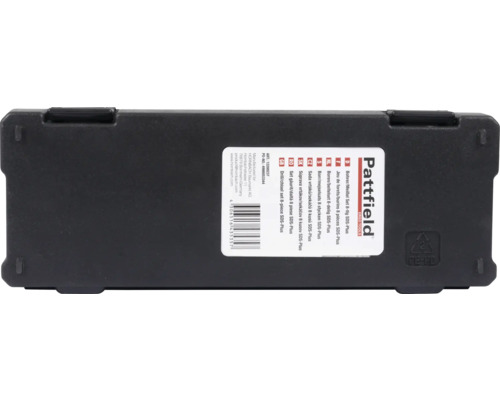 Pattfield boor en beitelset achtdelig SDS-Plus in opbergkoffer