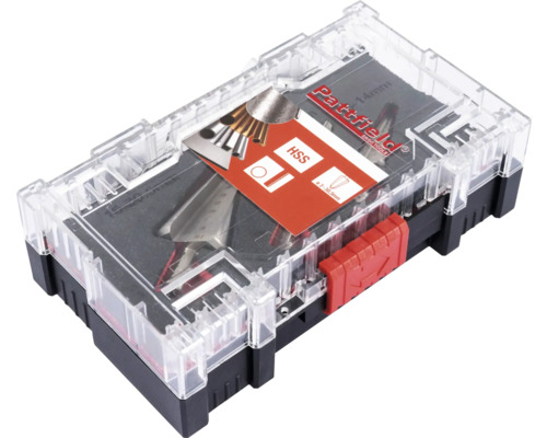 Kegelboor trappenboor set in plastic doos