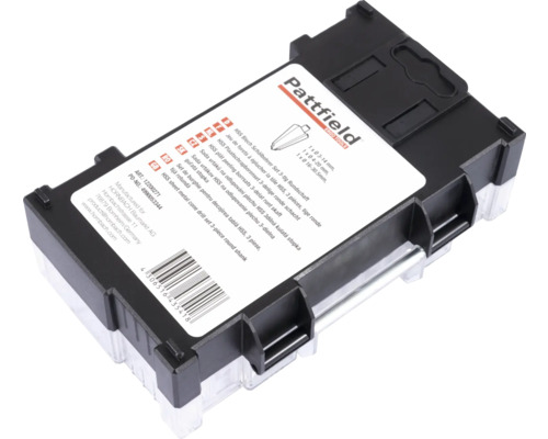 Pattfield plaatschrapborenset, driedelig, HSS staal, ronde schacht