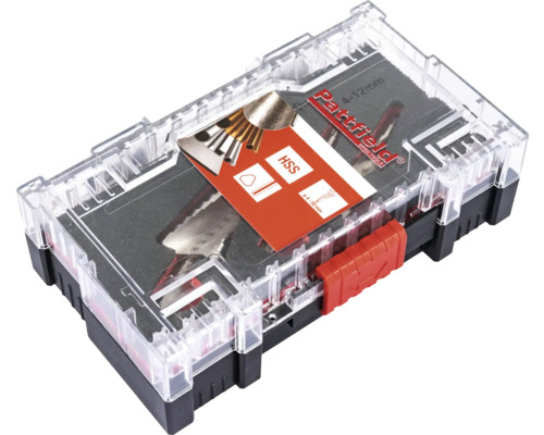 Partfield gereedschapskoffer met boren en zaagbladen