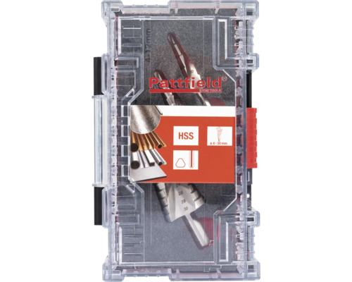 Pattfield Ergo Tools getrapte boorset in koffer