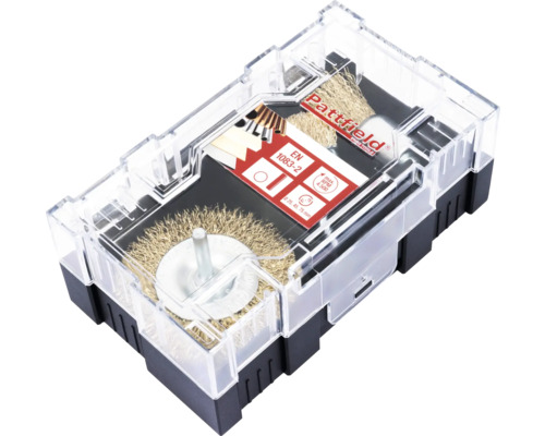 Draadborstelset van Pattfield in opbergkoffer