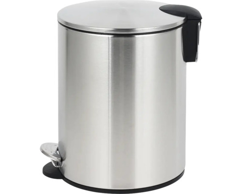 Roestvrijstalen pedaalemmer met deksel en voetpedaal