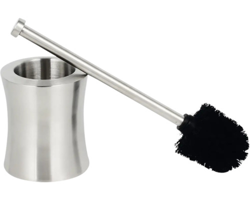 Toiletborstel van roestvrij staal met houder