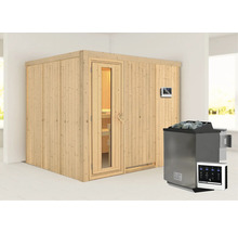 Sauna met saunakachel en bediening