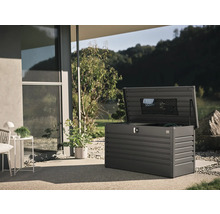BIOHORT Opbergbox 130 staal antraciet 460 L, 134x62x71 cm