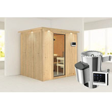 Sauna met saunakachel en bediening