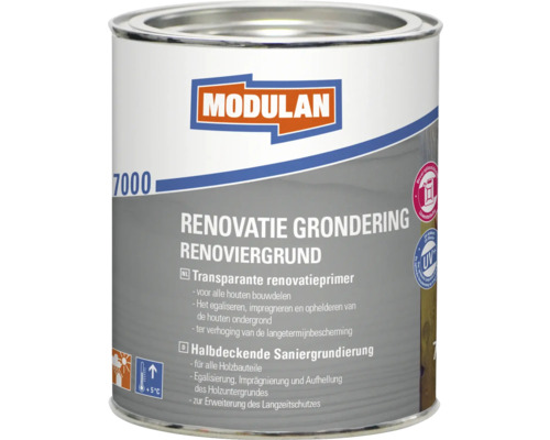 MODULAN 7000 Renovatie grondering mat crème 750 ml Modulan renovatie grondverf in een blik