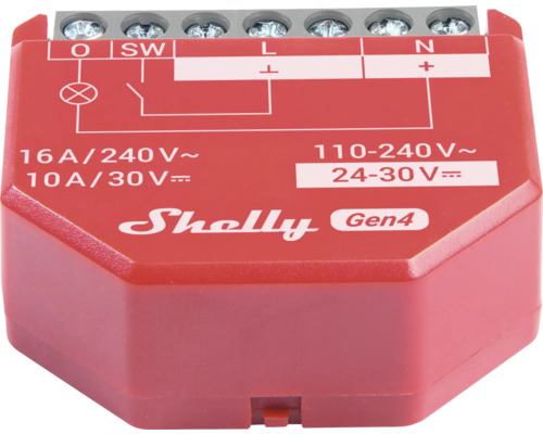 Shelly Gen4 relais voor elektrische installatie