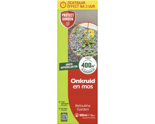 PROTECT GARDEN Beloukha concentraat 900 ml Beloukha Garden onkruid- en mosbestrijder voor tot 400 vierkante meter