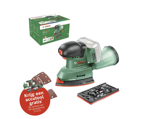 BOSCH Accu multischuurmachine UniversalSander 18V-10 (zonder accu)