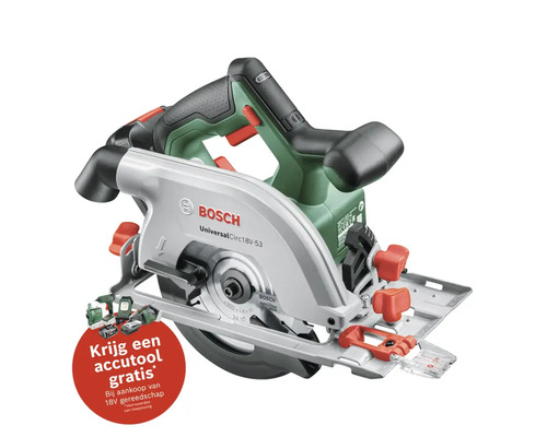 BOSCH Accu handcirkelzaag UniversalCirc 18V-53 (zonder accu)