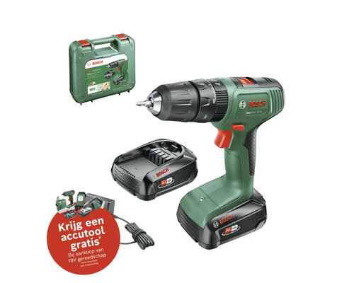 BOSCH Accu klopboor-/schroefmachine EasyImpact 18V-40 (met 2 accu's)