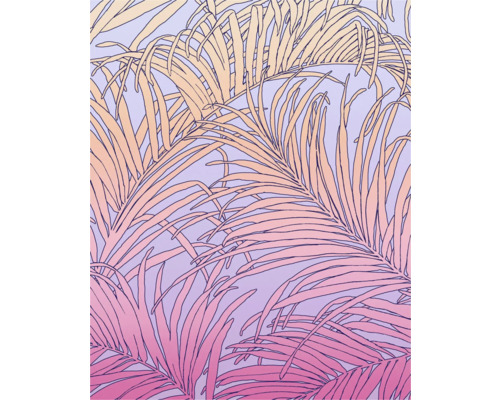 KOMAR Fotobehang vlies FLX4-057 Palm Foglie 200x250 cm Illustratie van palmbladeren