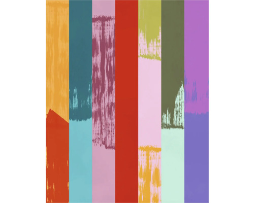 KOMAR Fotobehang vlies FLX4-059 Fehlfarben 200x250 cm Diverse kleurvoorbeelden in stroken