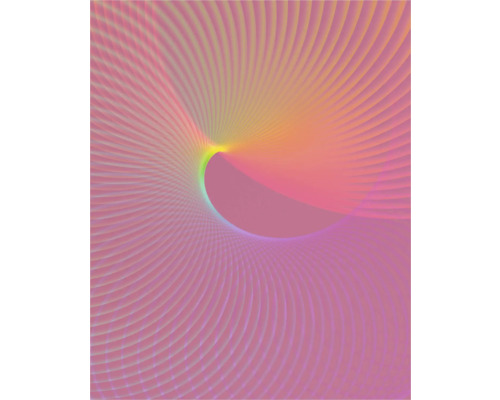 KOMAR Fotobehang vlies FLX4-064 Frequenz 200x250 cm Abstract ontwerp met radiale lijnen