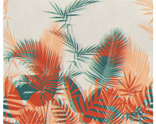 KOMAR Fotobehang vlies FLX6-038 Tropical Trip 300x250 cm Decoratief behang met bladeren