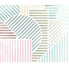 Abstract patroon met strepen en geometrische vormen