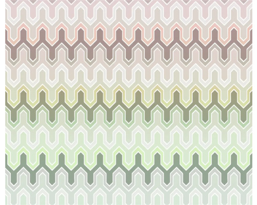 KOMAR Fotobehang vlies FLX6-042 Castle 300x250 cm Grafisch patroon met zigzaglijnen voor decoratieve oppervlakte vormgeving