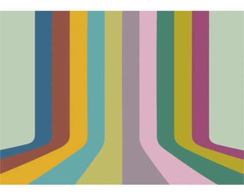 KOMAR Fotobehang vlies FLX7-007 Modern 350x250 cm Abstracte achtergrond met verticale lijnen in verschillende kleuren