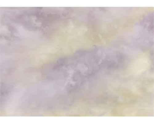 KOMAR Fotobehang vlies FLX7-009 Lavender Clouds 350x250 cm Abstract patroon met wolkenmotief