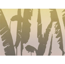 Abstracte weergave van bananenbladmotieven