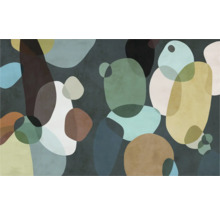 Abstract ontwerp met overlappende vormen