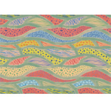 Illustratie van een golfpatroon met diverse texturen