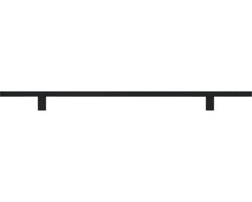 Zwarte tafel met tafelpoten