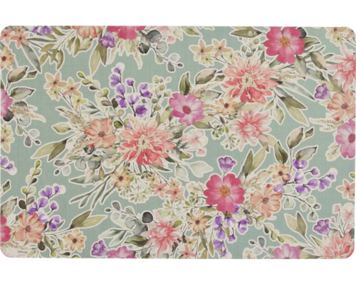 UNIQUE LIVING Placemat Flowers 43,5x28,5 cm blauw
