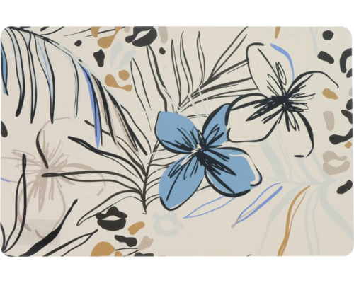 Tafelset met bloem- en bladerpatroon