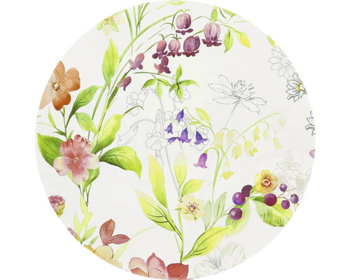 UNIQUE LIVING Placemat Fayza wit geel ⌀38 cm