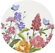 UNIQUE LIVING Placemat Fayza wit paars ⌀38 cm