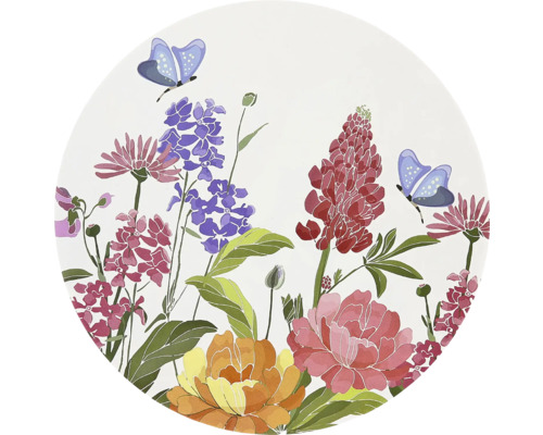 UNIQUE LIVING Placemat Fayza wit paars ⌀38 cm