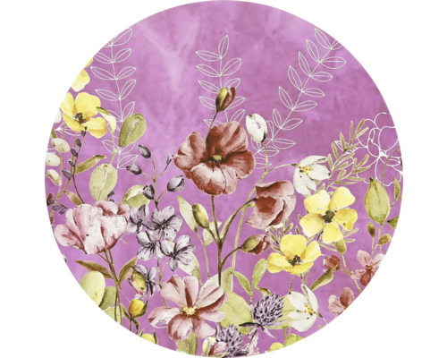 UNIQUE LIVING Placemat Fayza paars ⌀38 cm