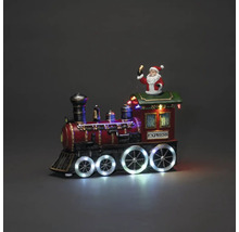 Decoratief kersttreinfiguur met kerstman en verlichting voor feestelijke decoraties