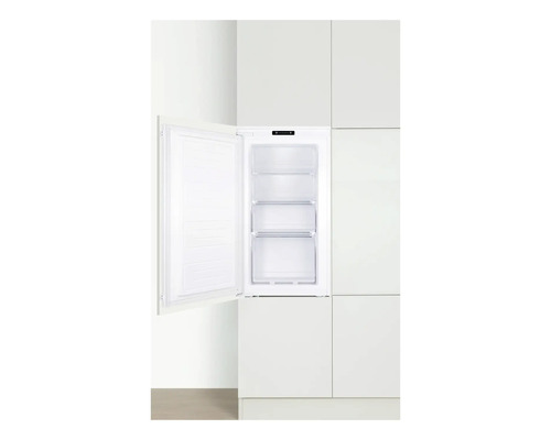 Inbouw vriezer met open deur en drie lades