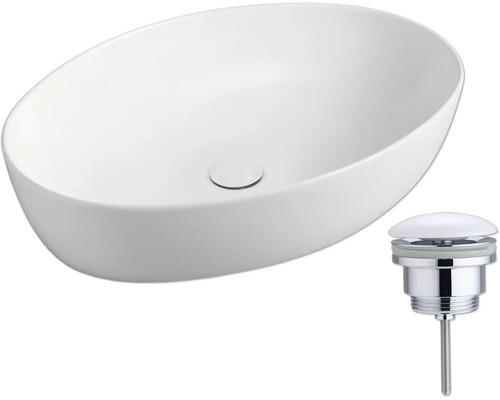 Opzetwastafel en afvoergarnituur