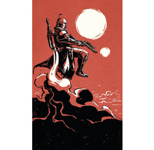 Illustratie van een gewapend persoon met helm en harnas