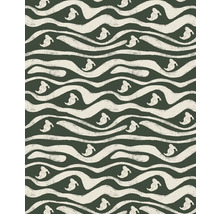 Patroon met gestileerde geesten en golvende lijnen