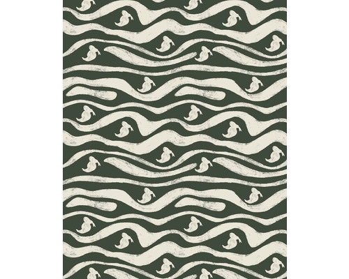 KOMAR Fotobehang vlies DX4-201 Disney Donald Duck groen 200x250 cm Patroon met gestileerde geesten en golvende lijnen