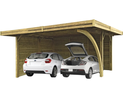 SOLID Carport combinatie geïmpregneerd grenen open 506x606 cm