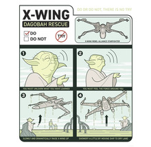 Instructie voor X-Wing redding op Dagobah met Yoda en een X-Wing Rebel Alliance Starfighter
