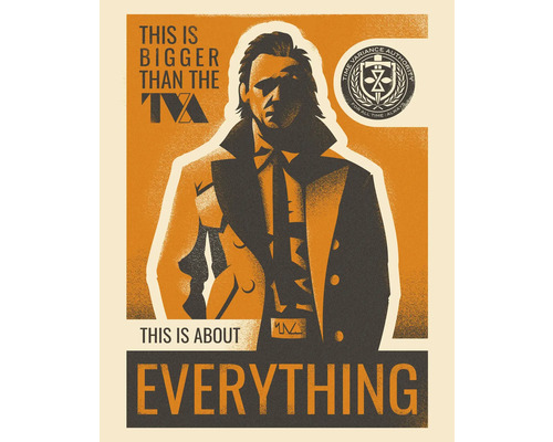 Poster met de tekst ''Dit is groter dan de TVA. Dit gaat over ALLES.''