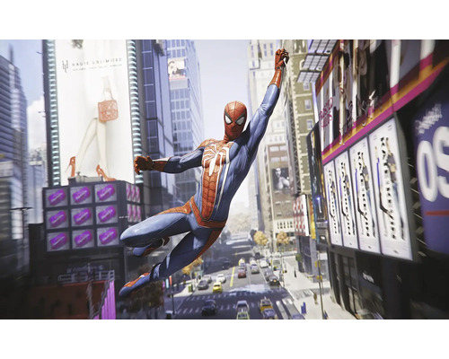 KOMAR Fotobehang vlies DX8-239 Marvel Spiderman City Swing 400x250 cm Spider-Man slingert door de stad